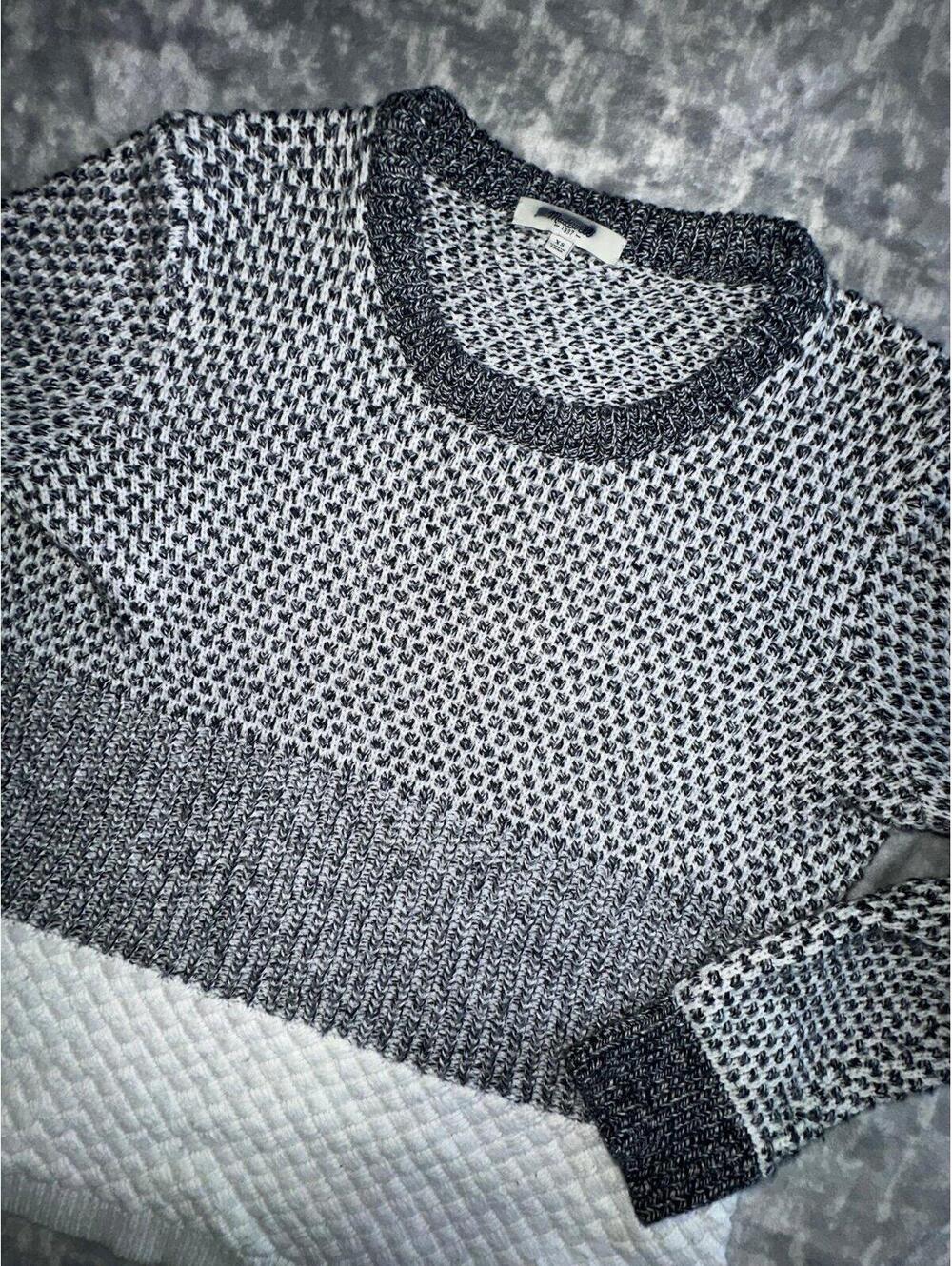 Madewell Women’s Knit Sweater Size XS Black and White Classic Soft